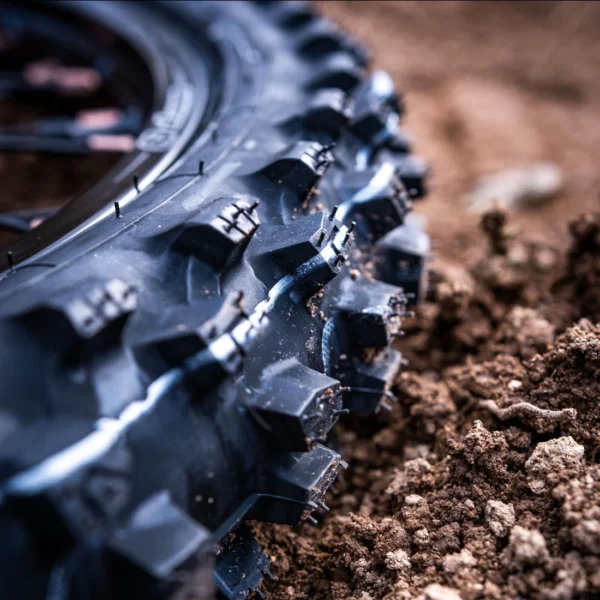 19 Dunlop MX34F Front or Rear Tire 2 Dunlop Geomax MX34F mounted on 19 inch wheel eMoto bike