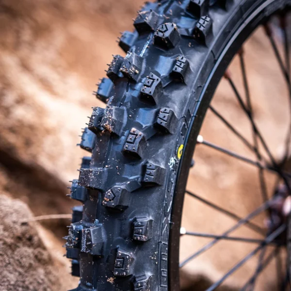 19 Dunlop MX34F Front or Rear Tire 3 Dunlop MX34F 70/100-19 front tyre close up tread pattern