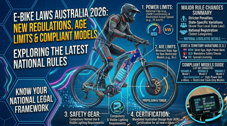 E-bike laws Australia 2026 road legal electric bike rider