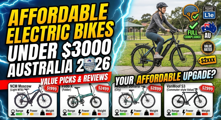 Affordable electric bikes under $3000 Australia for commuting and recreational riding