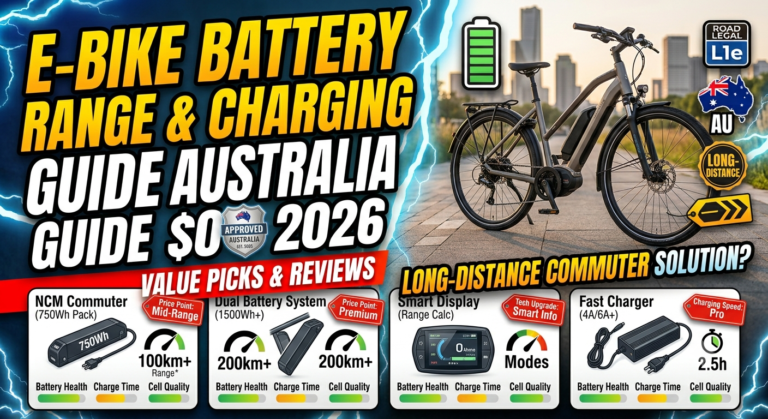 E-bike battery range Australia lithium battery charging electric dirt bike