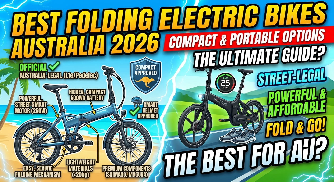 Best folding electric bikes Australia compact portable commuter e-bike