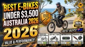 Real-value electric bikes under $3,500 in Australia, covering commuters, eMTBs, cargo bikes, batteries, motors and buying advice.